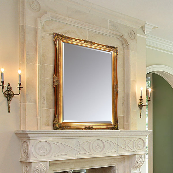 ORNATE SILVER SHABBY CHIC STYLE WALL AND OVERMANTLE MIRRORS Bevel Mirror Glass, 41 x 29 VARIOUS 