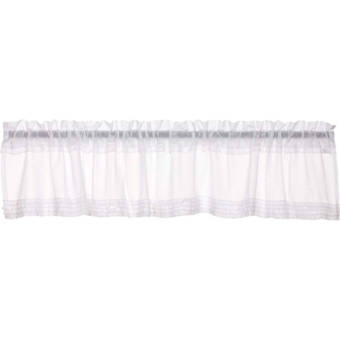 Laura Ashley Annabella White 86 Window Valance Reviews Wayfair These curtains will add that french country vibe to any room of your home. laura ashley annabella white 86
