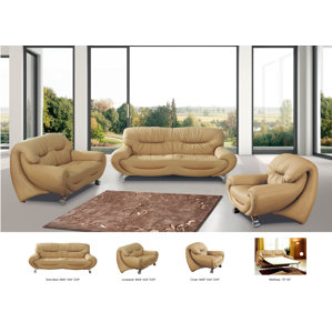 Noci Design 3 Piece Living Room Set Noci Design 3 Piece Living Room Set
