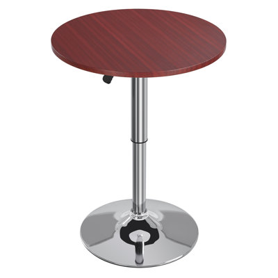 36" h  adjustable swivel pub round table