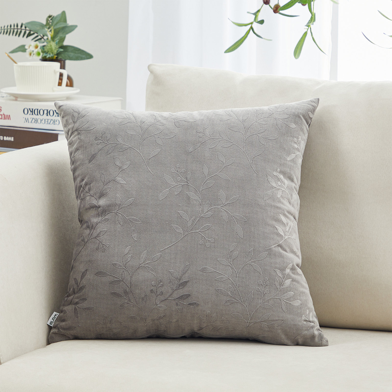 Mercer41 Velvet Spring FlowersSquare Velvet Pillow Cover & Insert Wayfair