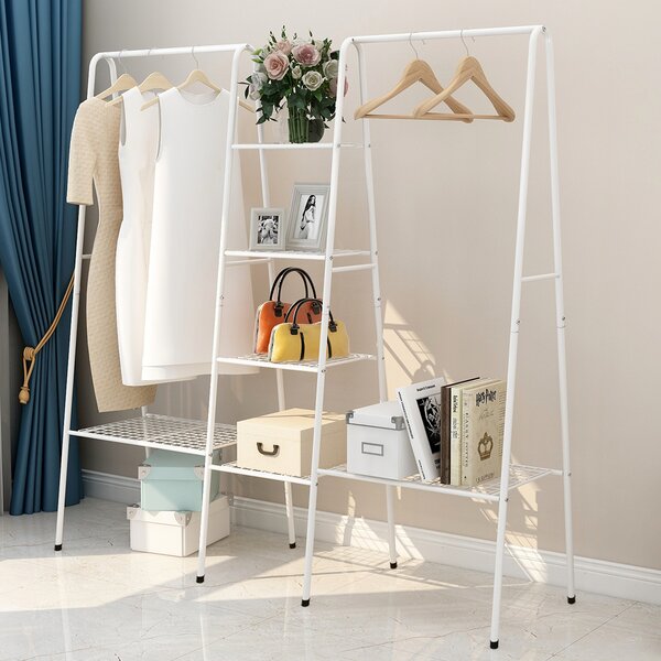 Rebrilliant Bowden 57.08" W Clothes Rack & Reviews | Wayfair