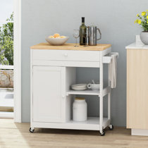 Kitchen Cart With Wheels Wayfair