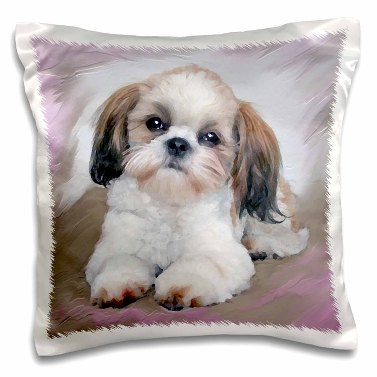 shih tzu pillow cover