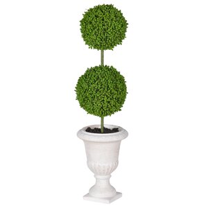 2-Tier Round Faux Topiary in Urn