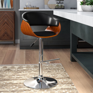 Go to store & view more images Corrigan Studio March Adjustable Height Swivel Bar Stool