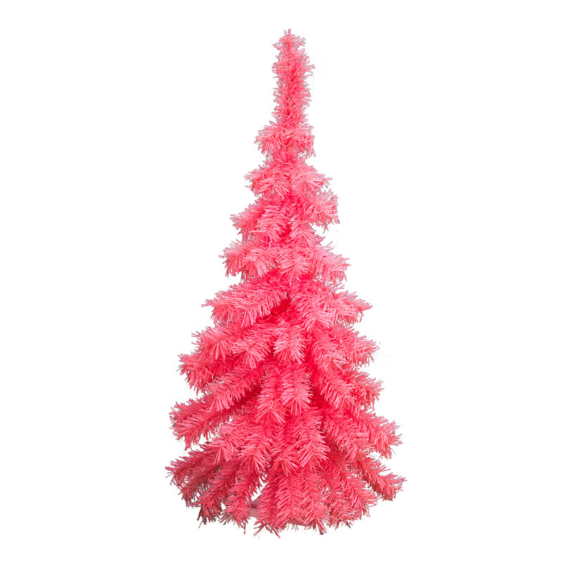 The Holiday Aisle 3 Pink Artificial Christmas Tree Wayfair