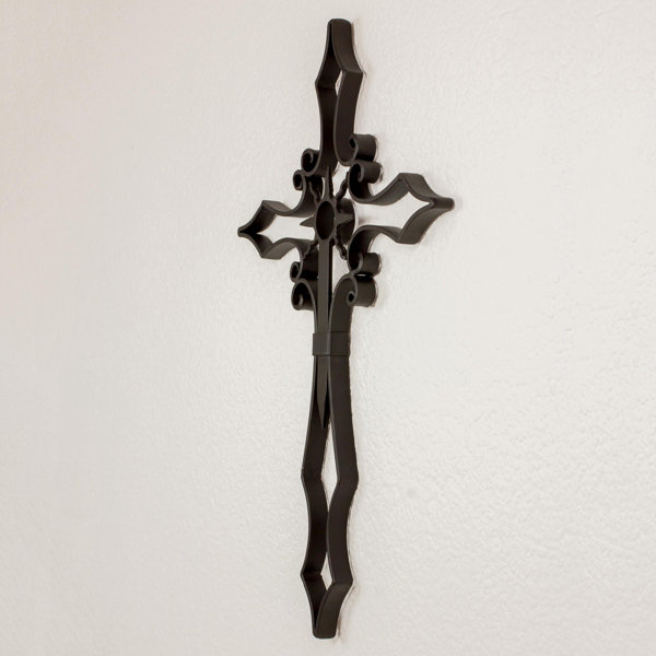 Red Barrel Studio Radiant Devotion Iron Wall Cross Wall Decor