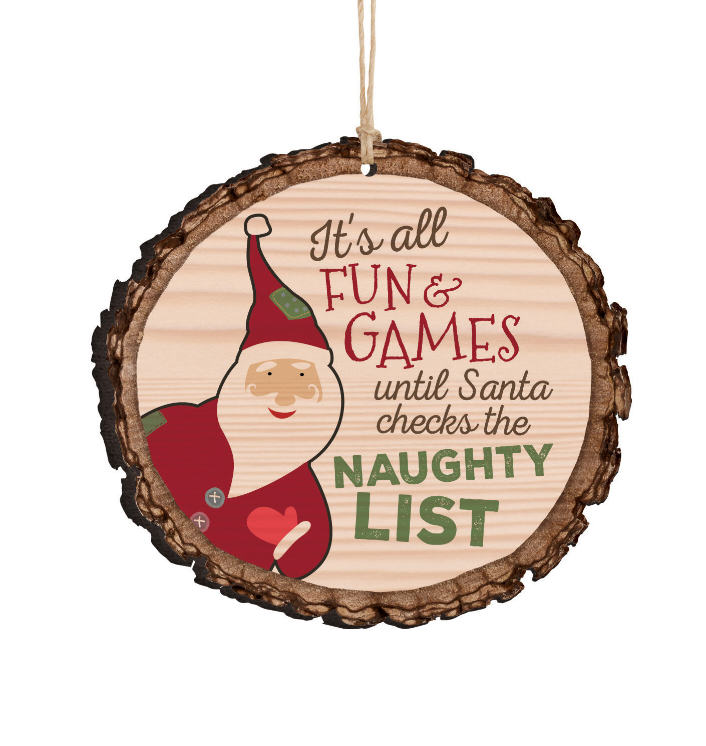 Be Naughty Save Santa the Trip Christmas Printed Handmade Wood Sign