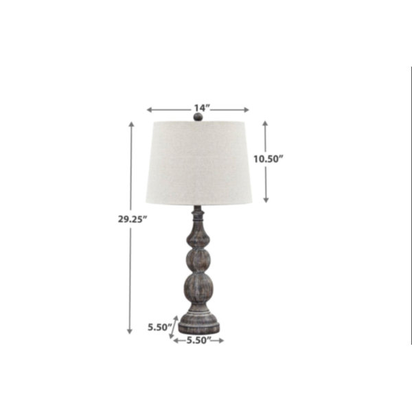 Kelly Clarkson Home 29 25 Antique Black Table Lamp Set Reviews Wayfair Ca