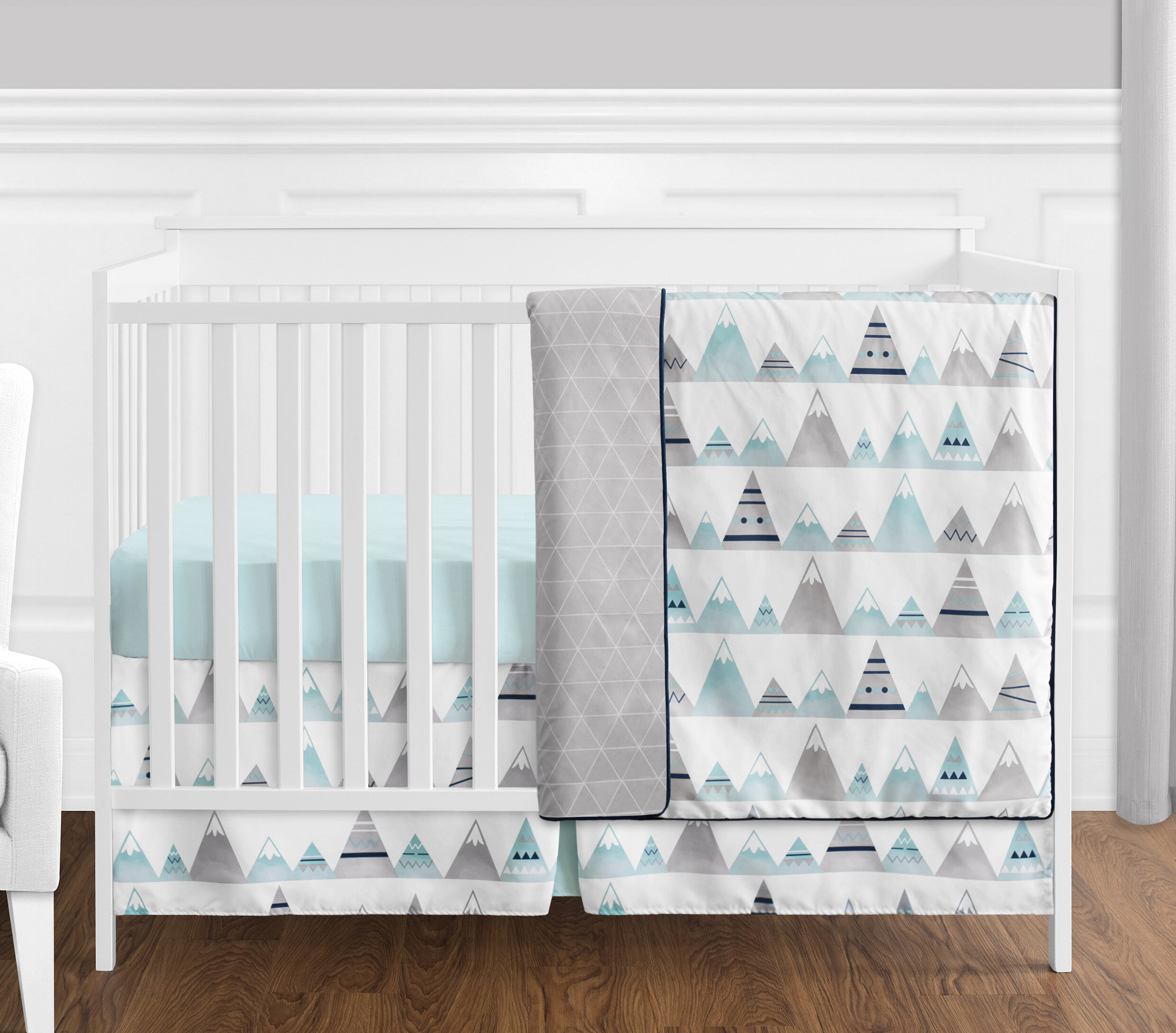 Sweet Jojo Designs Mountains 4 Piece Crib Bedding Set Wayfair