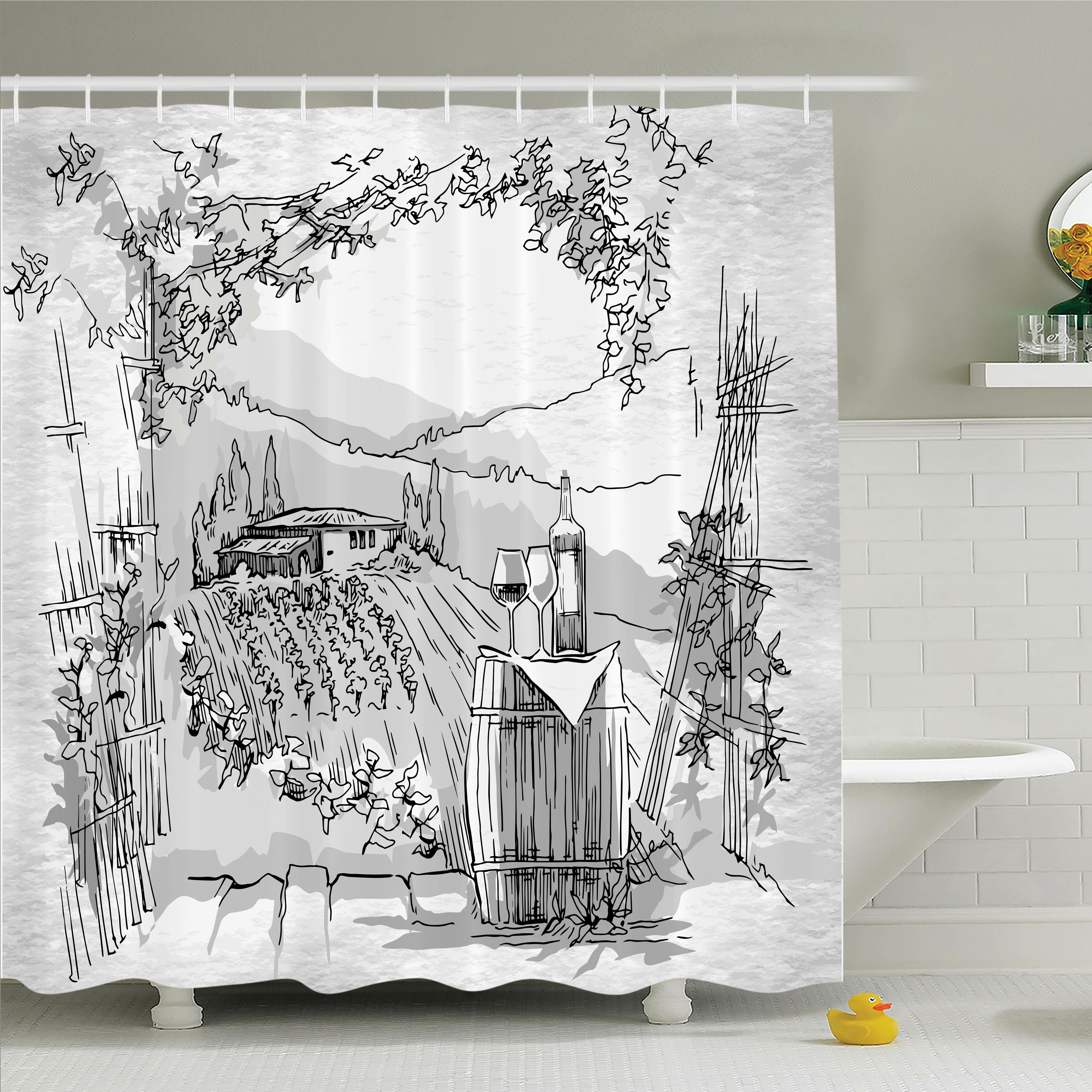 Ambesonne Sketch Monkey Hipster Retro Shower Curtain Set Wayfair