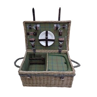 Lancaster Fitted Picnic Basket By Alpen Home