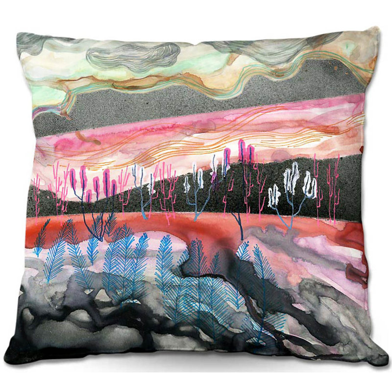 East Urban Home Couch Desert Scape Throw Pillow Wayfair