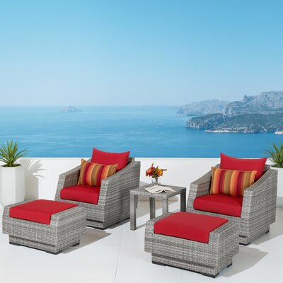 latigo rattan patio chat set