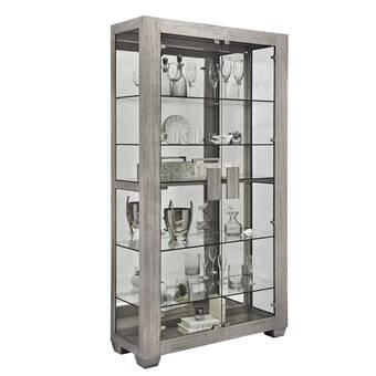 Philip Reinisch Co Vermeer Lighted Curio Cabinet Reviews Wayfair