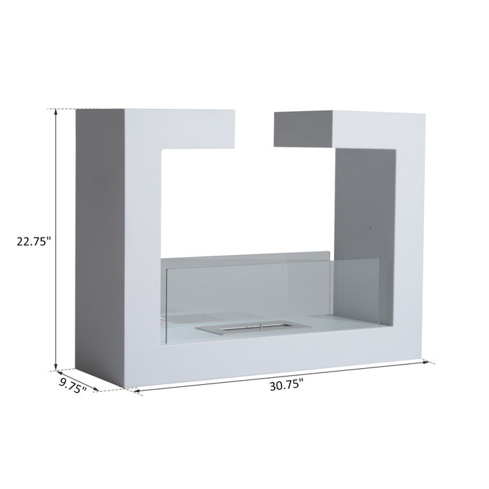 Orren Ellis Dobbin Freestanding Stainless Steel Heater Bio Ethanol