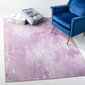 Brayden Studio Aubuchon Abstract Gray Purple Area Rug Reviews Wayfair