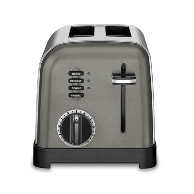 Cuisinart 2 Slice Metal Classic Toaster Cuisinart Finish Black Stainless