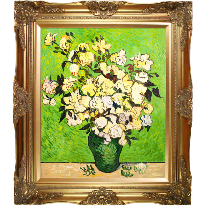 Vincent Van Gogh poppy flowers Oil Paint RePrint On Framed Canvas Wall Art Decor