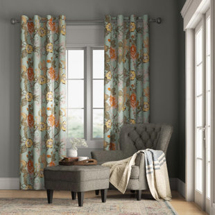 Farmhouse Rustic Green Curtains Drapes Birch Lane