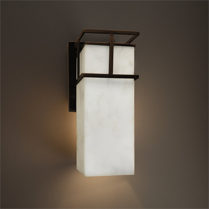 Brayden Studio Genaro Led Outdoor Armed Sconce Wayfair