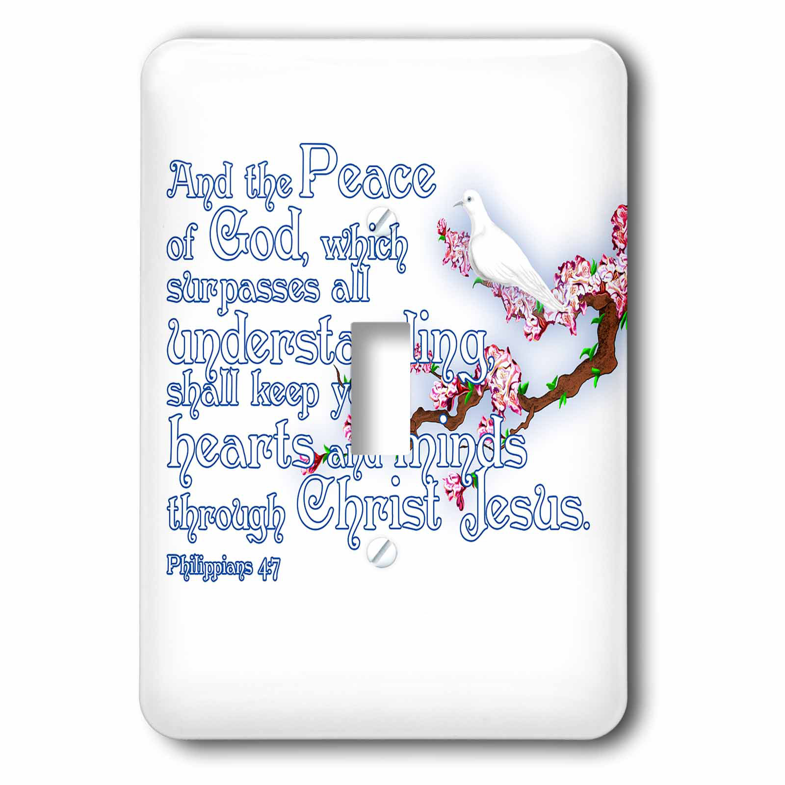 3drose Bible Peace Of God 1 Gang Toggle Light Switch Wall Plate Wayfair
