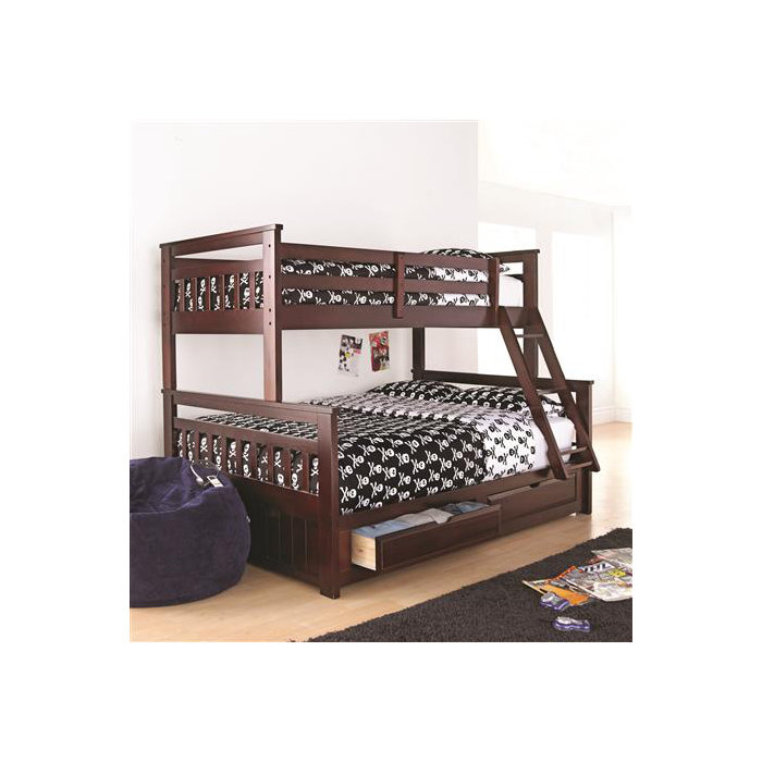 Wildon Home Springdale Twin Over Double Bunk Bed With Storage Springdale Twin Over Double Bunk Bed With Storage Drawer
