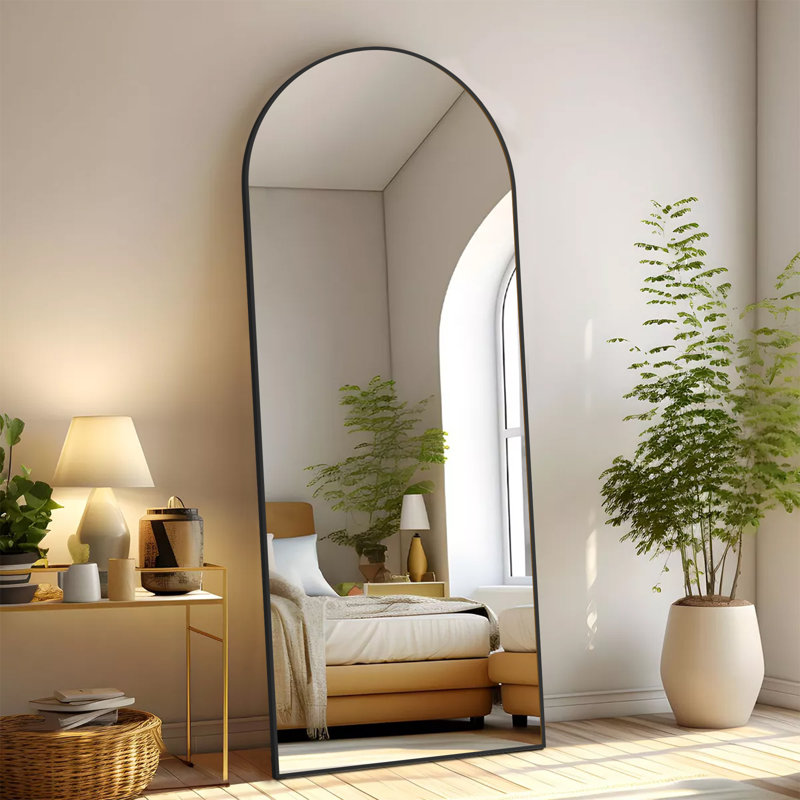Nayelis Full Length Mirror Size: 64" x 21", Finish: Gold