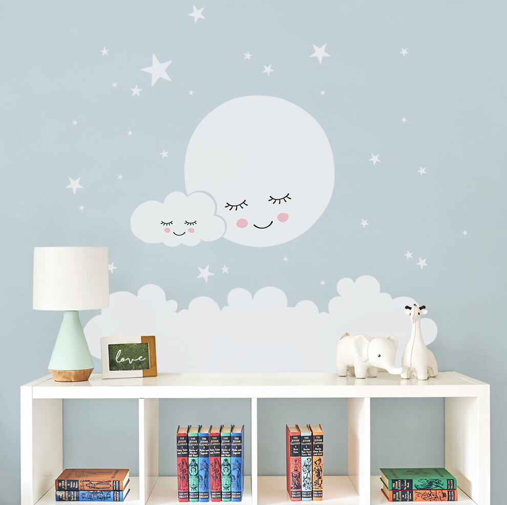 CLOUD Stickers Removable Kids Wall Decals Home Room Decor Best Gift