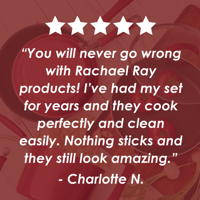 Rachael Ray Cucina 12 Piece Aluminum Non Stick Cookware Set