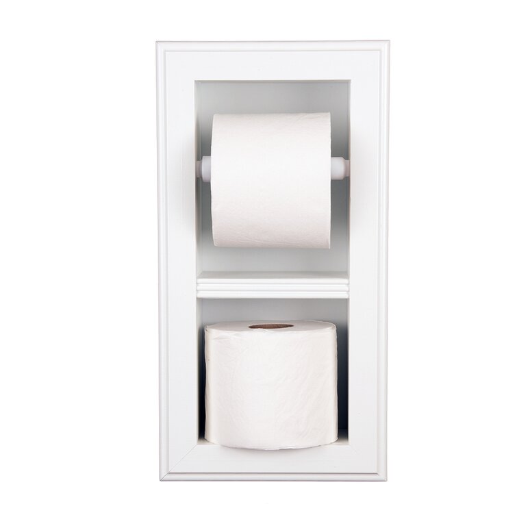 WG Wood Products Recessed Toilet Paper Holder