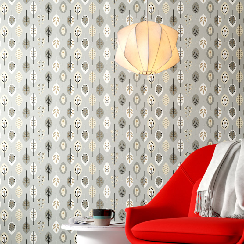 Bistro 750 33 L X 20 5 W Retro Wallpaper Roll Reviews Allmodern