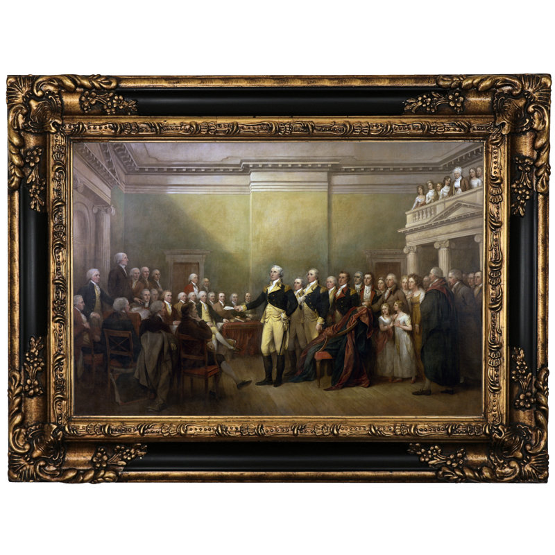 Historic Art Gallery General George Washington Resigning His