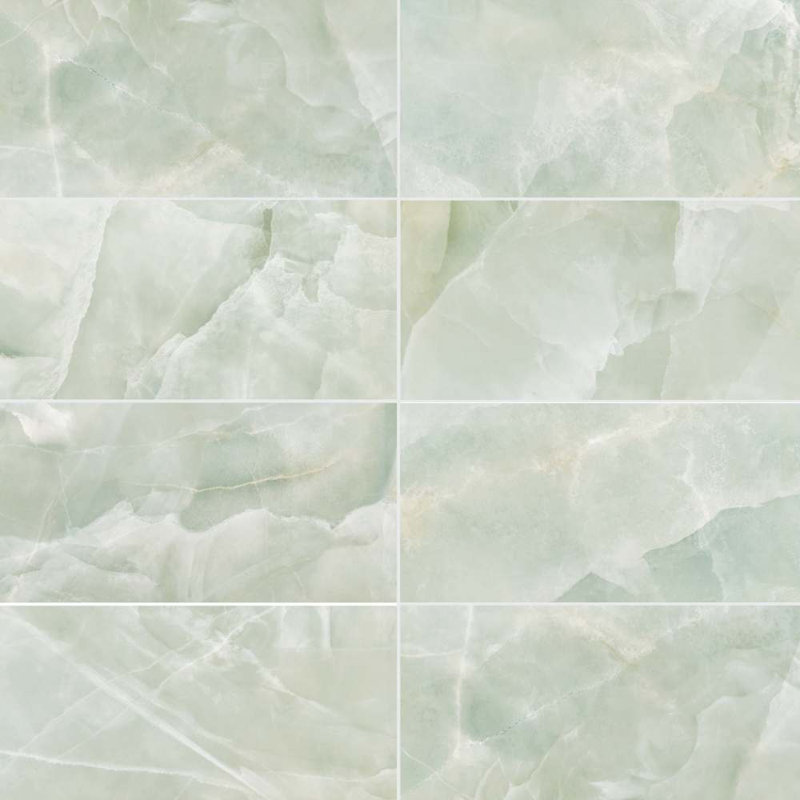 Geo Lush 12" x 24" Porcelain Wall and Floor Tile Color: Glossy Jade
