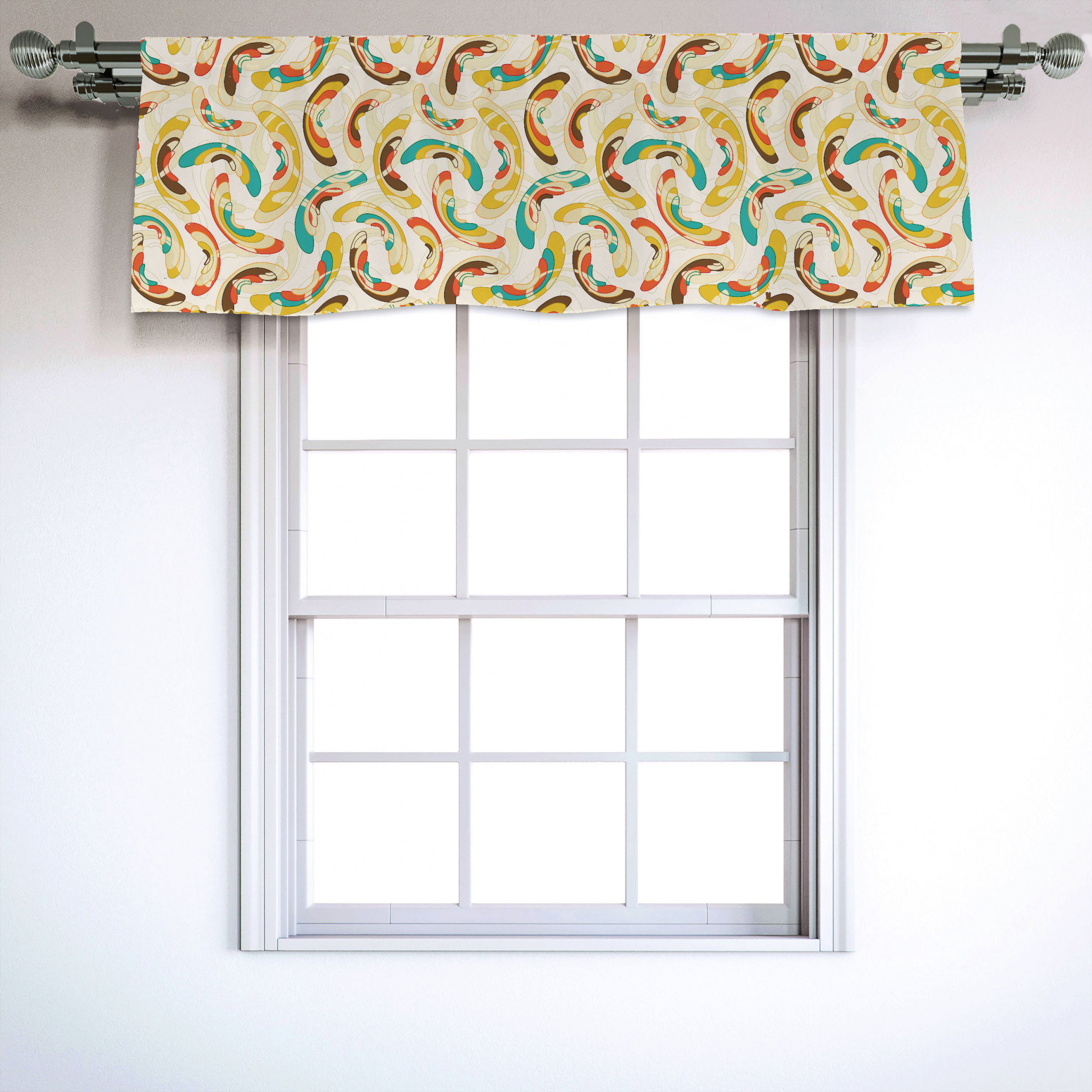 East Urban Home Ambesonne Abstract Window Valance Different