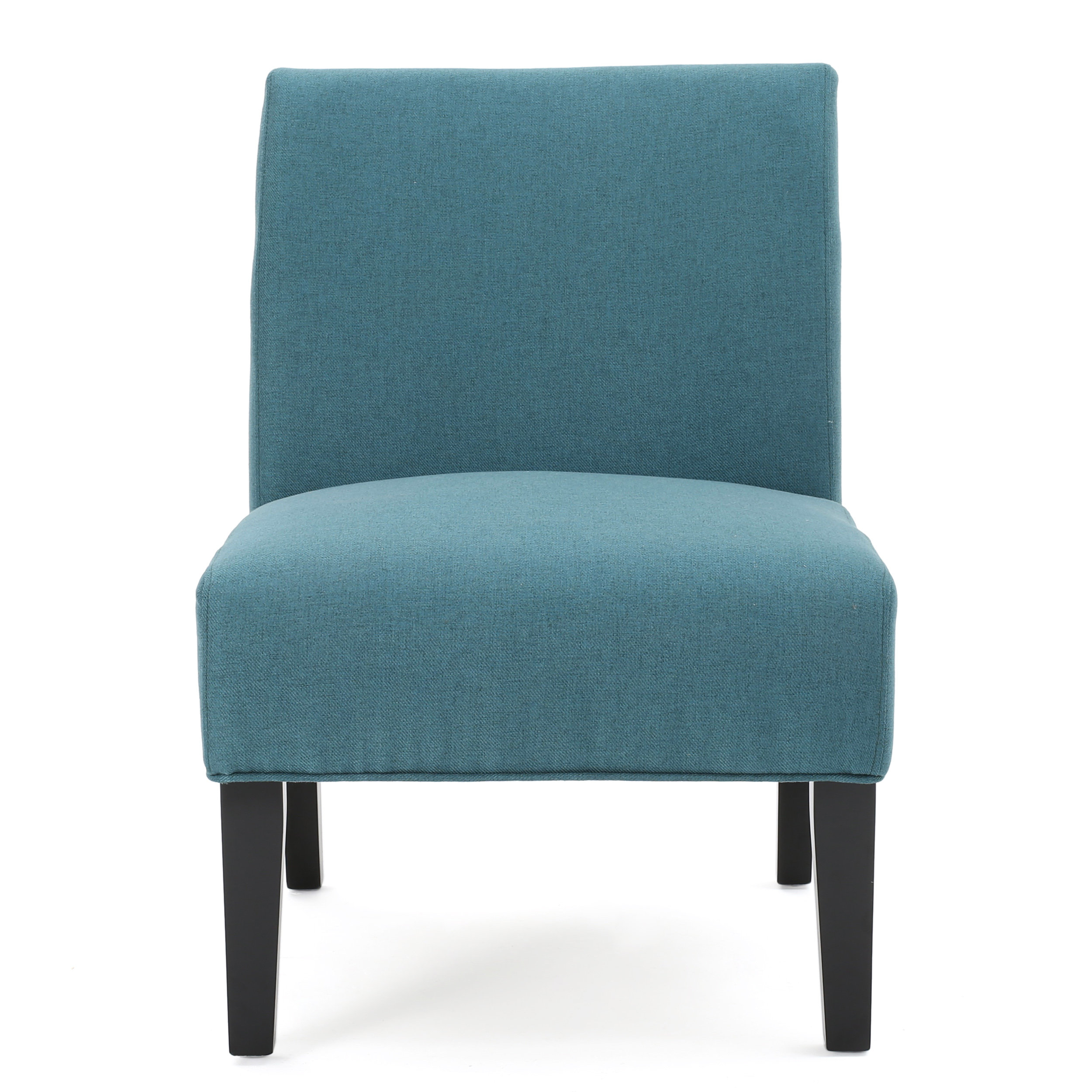 turquoise slipper chair