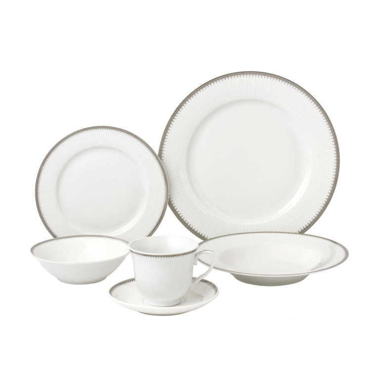 lorren home trends 24 piece dinnerware set service for 4 reviews wayfair