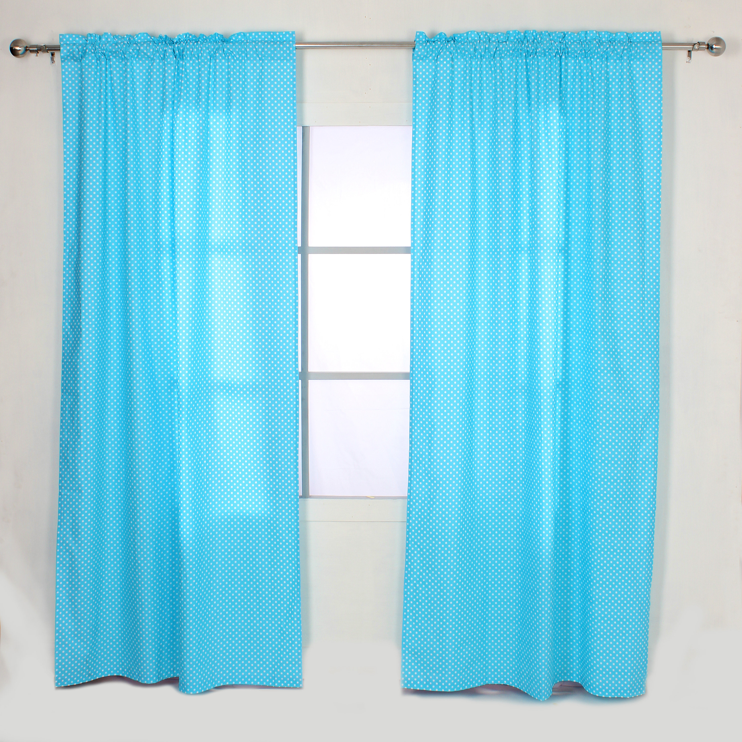 Viv Rae Yasmeen Polka Dot Semi Sheer Rod Pocket Single Curtain Panel Wayfair