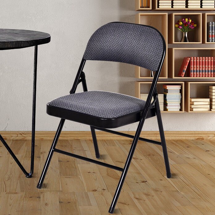 fabric padded folding chairs