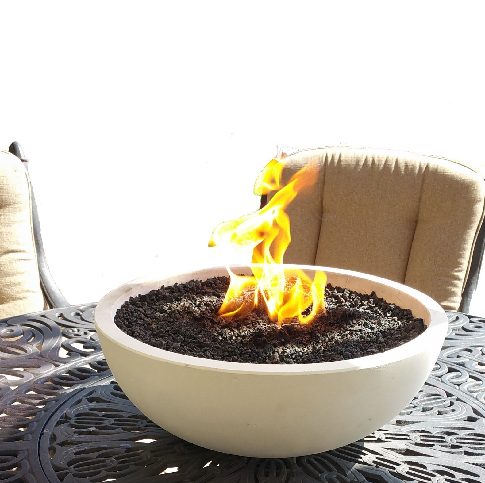 Fire Topper Concrete Propane Tabletop Fireplace Wayfair