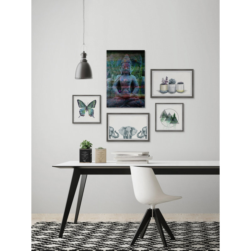 Sarahbella Retour En Sois - 5 Piece Picture Frame Gallery Wall Set on