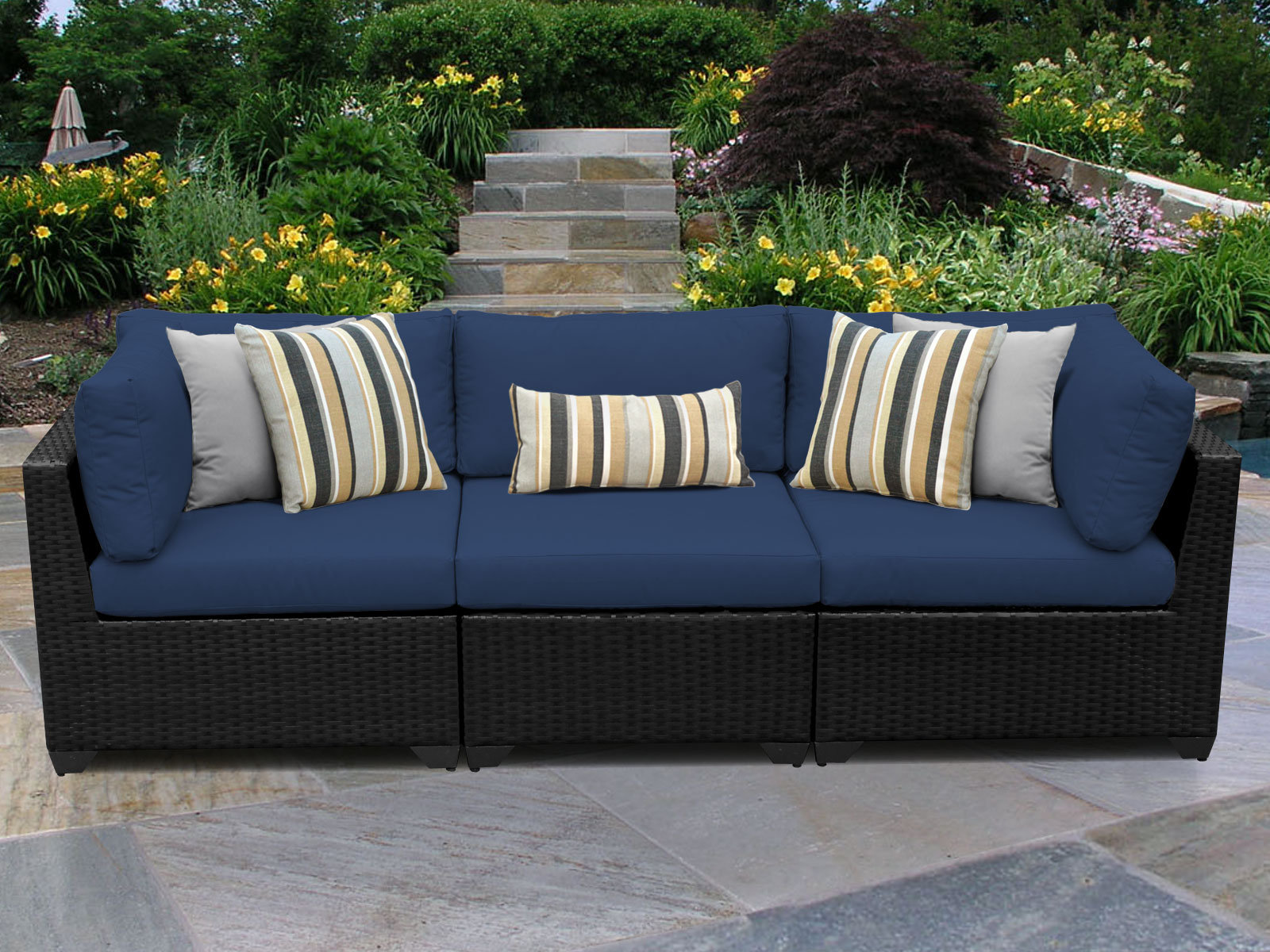 Fernando Patio Sofa With Cushions Reviews Birch Lane