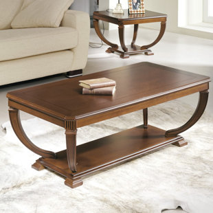 Go to store & view more images Elin Wood Top Coffee Table by Darby Home Co