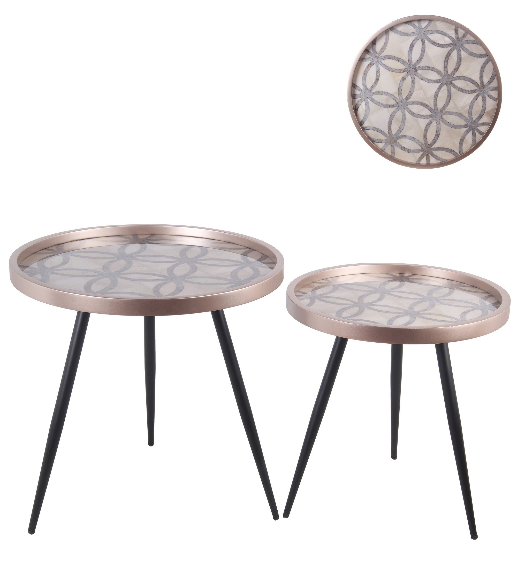 Corrigan Studio Maisha Tray Top 3 Legs Nesting Table Set Wayfair