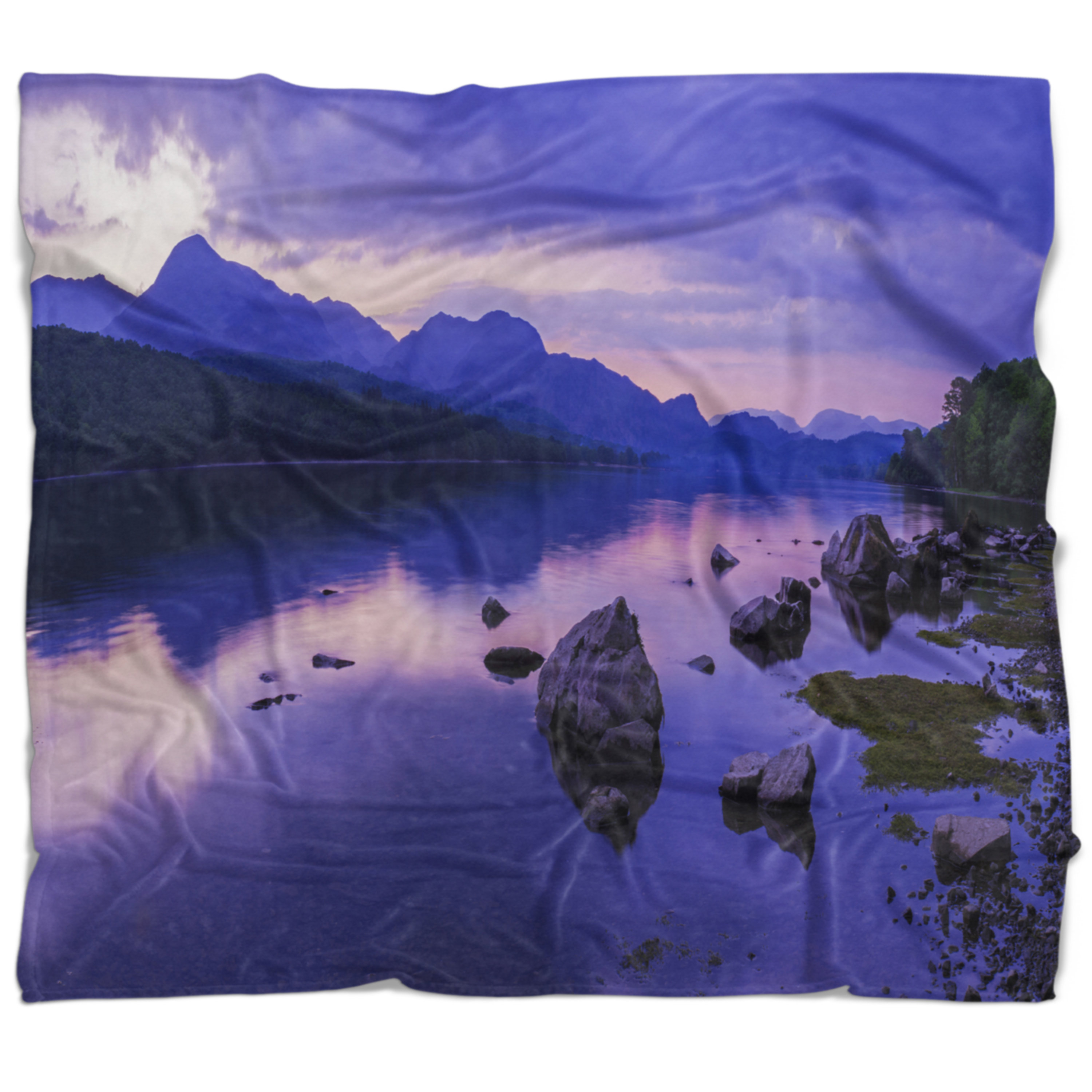 East Urban Home Landscape Coniston Water In The Lake District Blanket Wayfair
