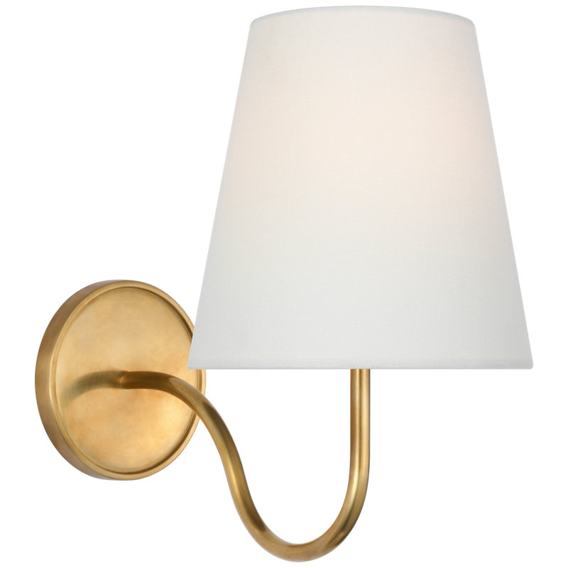 ( incomplete) Lyndsie Solid Brass Armed Sconce Finish: Hand-Rubbed Antique Brass