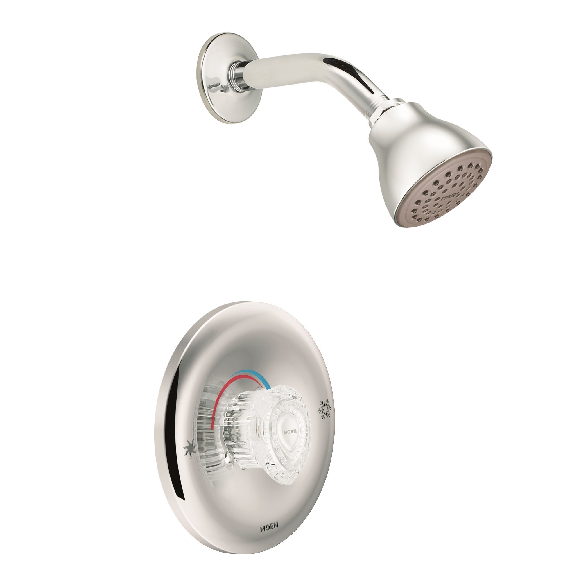 Moen Chateau Dual Control Shower Faucet Trim With Knob Handle And