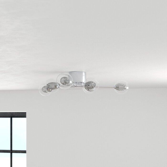 Ceiling Spot Round 3 Flame Steel Including 3 X Gu10 Bulbs