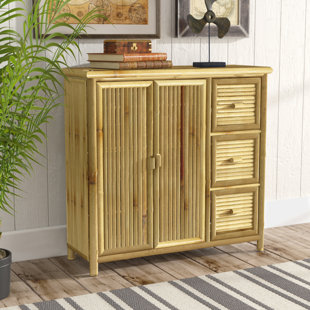 Bamboo Cabinets Chests You Ll Love Wayfair Porter Storage Shelf 2 Door Accent Cabinet